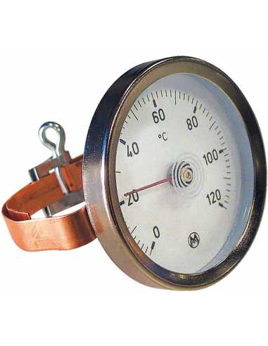 Thermomètre à applique avec bracelet                                                                                                                                                                     THERMIQUE EQUIPEMENT CHAUFFERIE EQUIPEMENT CHAUFFERIE THERMADOR SA