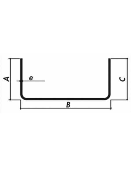 Profil U coulisse                                                                                                                                                                                        ACIER PROFIL A FROID U COULISSE LEPINARD PROFILAGE