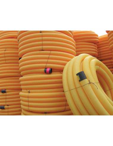 Drain agricole jaune perforé                                                                                                                                                                             PLASTIQUE POUR BATIMENT DRAINAGE DRAINAGE