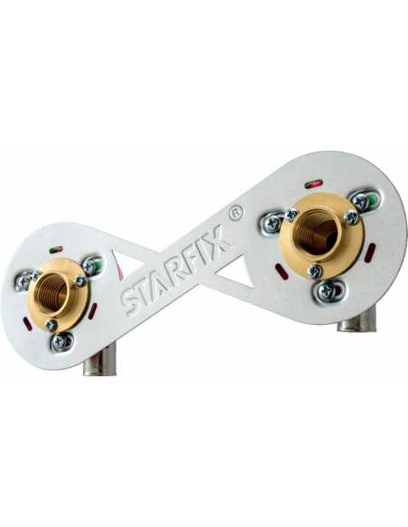 Platine STARFIX double 150 mm à sertir                                                                                                                                                                   PLOMBERIE INSTALLATION PLOMBERIE ROBIFIX