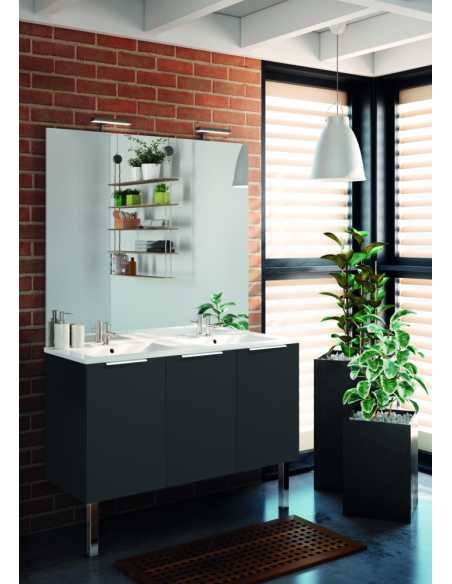 Ensemble EVA Portes 120cm                                                                                                                                                                                SANITAIRE MEUBLE DE SALLE DE BAIN MEUBLE ET PLAN MDD NEOFORM INDUSTIES SAS(NEOVA)