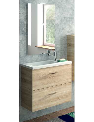 Ensemble REDUCTO 70 bardolino naturel                                                                                                                                                                    THERMIQUE MEUBLE DE SALLE DE BAIN MEUBLE ET PLAN SDB NEOFORM INDUSTIES SAS(NEOVA)