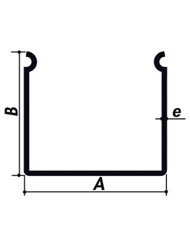 Profil Parclose galvanisé                                                                                                                                                                                ACIER PROFIL A FROID PARCLOSE FOURNISSEURS DIVERS ACIER