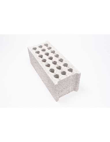 Bloc plein perforé 20x20x40                                                                                                                                                                              MATERIAUX STRUCTURE BLOC A BATIR CHAUSSON MATERIAUX SAINT ALBAN