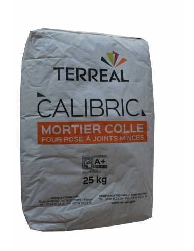 CALIBRIC mortier colle                                                                                                                                                                                   MATERIAUX STRUCTURE COLLE ET OUTILLAGE BRIQUE A COLLER TERREAL SA