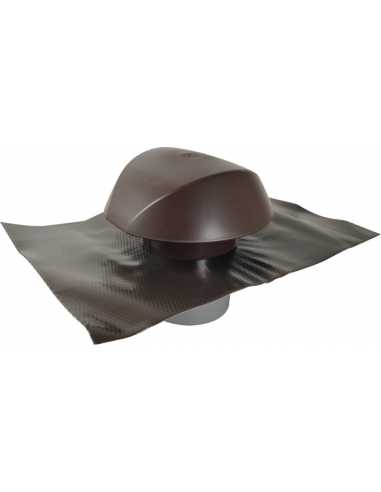 Chapeau ventilation avec collerette étancheité                                                                                                                                                           THERMIQUE ACCESSOIRE DE COUVERTURE CHEMINEE CONDUIT NICOLL SAS