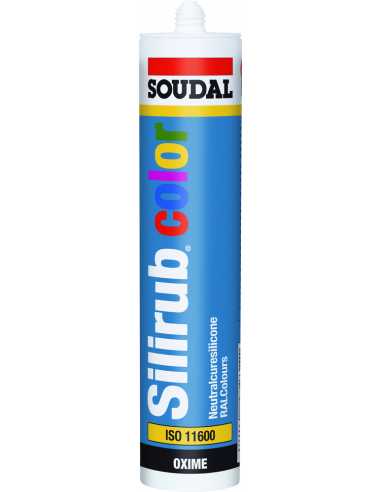 Silicone neutre SILIRUB COLOR                                                                                                                                                                            CONSOMMABLES CONSOMMABLES COLLES SOUDAL SAS