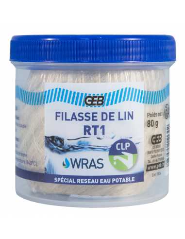 Filasse de lin BOBINO RT1 eau potable                                                                                                                                                                    CONSOMMABLES CONSOMMABLES CONSOMMABLE GEB S.A.S.