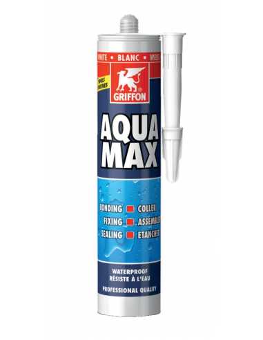 Mastic-Colle spécial piscine AQUAMAX blanc                                                                                                                                                               CONSOMMABLES CONSOMMABLES CONSOMMABLE GRIFFON FRANCE SARL