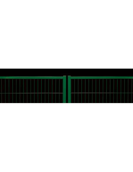 Portail RITMO 2 vantaux vert                                                                                                                                                                             QUINCAILLERIE GRILLAGE CLOTURE TREFILES PORTAIL/PORTILLON RIVISA ICM  SA