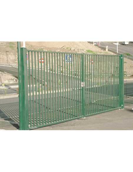 Portail FORTE 2 vantaux vert                                                                                                                                                                             QUINCAILLERIE GRILLAGE CLOTURE TREFILES PORTAIL/PORTILLON RIVISA ICM  SA