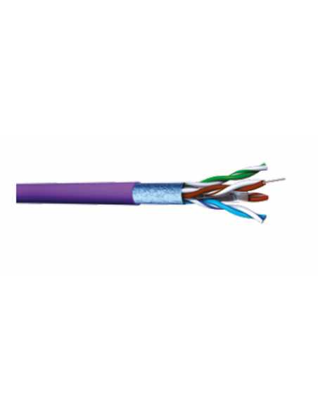 Câble 100  PIMF F/FTP 4 paires - Cat 6A - 555 Mhz - LSZH B305m                                                                                                                                          ELECTRICITE FILS ET CABLES CABLES COURANTS FAIBLES C.A.E. GROUPE