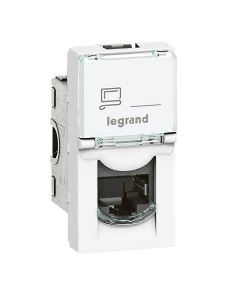 Prise RJ45 PRMOSAIC                                                                                                                                                                                      ELECTRICITE HABITAT APPAREILLAGE et MODULAIRE ULTRA TERMINAL LEGRAND ELECTIS