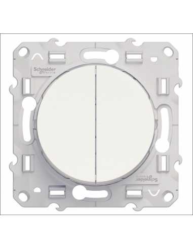 Double poussoir ODACE                                                                                                                                                                                    ELECTRICITE HABITAT APPAREILLAGE et MODULAIRE ULTRA TERMINAL SCHNEIDER SCHNEIDER ELECTRIC FRANCE SAS