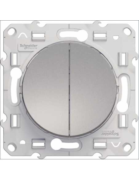 Double poussoir ODACE                                                                                                                                                                                    ELECTRICITE HABITAT APPAREILLAGE et MODULAIRE ULTRA TERMINAL SCHNEIDER SCHNEIDER ELECTRIC FRANCE SAS