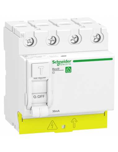 Interrupteur différentiel RESI9 XP -4P - 30mA - Type A - peignable                                                                                                                                       ELECTRICITE HABITAT APPAREILLAGE et MODULAIRE MODULAIRE SCHNEIDER SCHNEIDER ELECTRIC FRANCE SAS