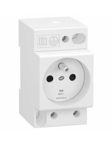 Prise de courant RESI9 XP - 2P+T - 250V - 16A                                                                                                                                                            ELECTRICITE HABITAT APPAREILLAGE et MODULAIRE MODULAIRE SCHNEIDER SCHNEIDER ELECTRIC FRANCE SAS