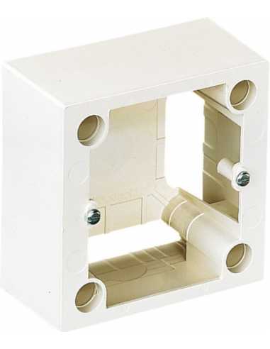 Cadre saillie blanc                                                                                                                                                                                      ELECTRICITE ACCESSOIRE HABITAT PETIT TERTI BOITES ENCAST.BANCHES ETANCHES LEBENOID