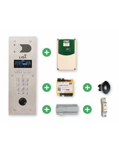 Kit LISA complet sans abonnement                                                                                                                                                                         ELECTRICITE COURANT FAIBLES ET VDI CONTROLE ACCES ET INTERPHONIE URMET FRANCE -YOKIS