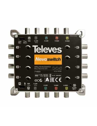 NEVOSWITCH 5 entrées + 8 sorties cascadable                                                                                                                                                              ELECTRICITE COURANT FAIBLES ET VDI RECEPTION TERRESTRE SATELLITE TELEVES