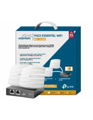 Pack essentiel point d'accès WI-FI                                                                                                                                                                       ELECTRICITE COURANT FAIBLES ET VDI BAIE DE BRASSAGE/FIBRE UNIFORMATIC