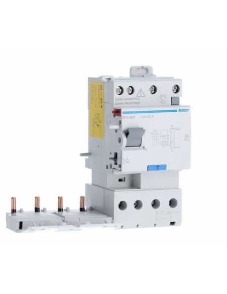 Bloc différentiel 2xsortie 4P 300mA .                                                                                                                                                                    ELECTRICITE TERTIAIRE MODULAIRE 