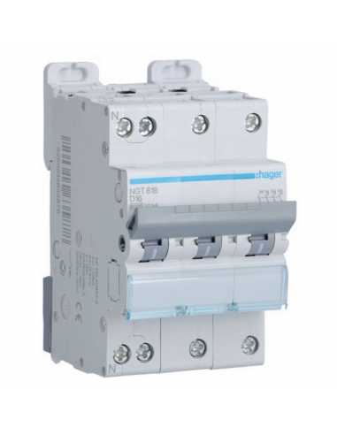 Disjoncteur 3P+N 6-10kA courbe D                                                                                                                                                                         ELECTRICITE TERTIAIRE MODULAIRE 