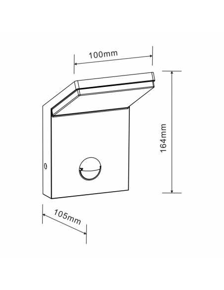 Applique extérieure NEO SENSOR 9W                                                                                                                                                                        ELECTRICITE ECLAIRAGE ECLAIRAGES EXTERIEUR BENEITO - FAURE LIGHTING S.L