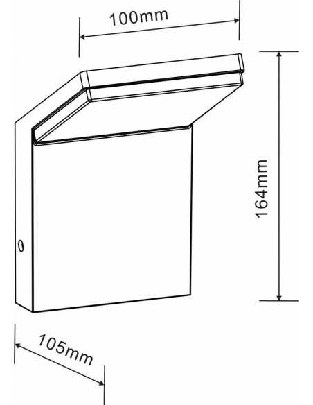 Applique extérieure NEO 9W                                                                                                                                                                               ELECTRICITE ECLAIRAGE ECLAIRAGES EXTERIEUR BENEITO - FAURE LIGHTING S.L