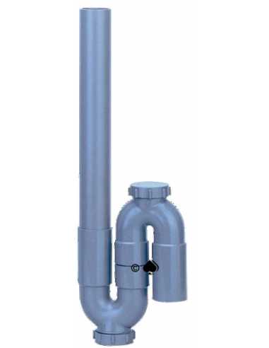 Siphon M.A.L simple à sortie verticale orientable Ø 40                                                                                                                                                   PLOMBERIE ROBINETTERIE BATIMENT ET Q.E ROBINETTERIE BATIMENT WATTS INDUSTRIES FRANCE