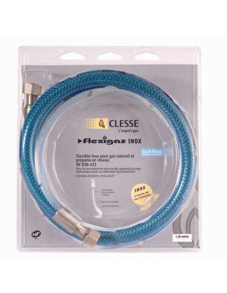 Flexible inox FLEXINOX gaz naturel                                                                                                                                                                       PLOMBERIE GAZ FLEXIBLE GAZ CLESSE INDUSTRIES