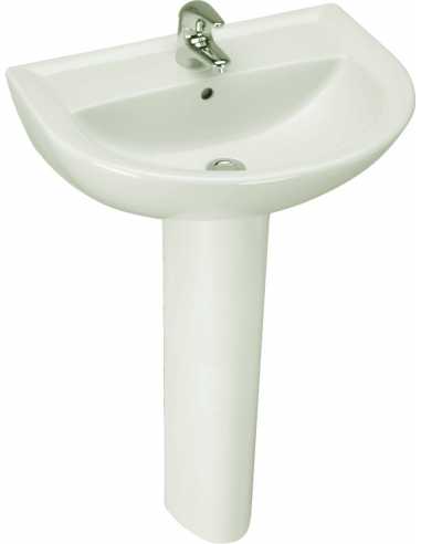 Lavabo et colonne ULYSSE 2                                                                                                                                                                               SANITAIRE CERAMIQUE LAVABO/COLONNE/BIDET IDEAL STANDARD FRANCE