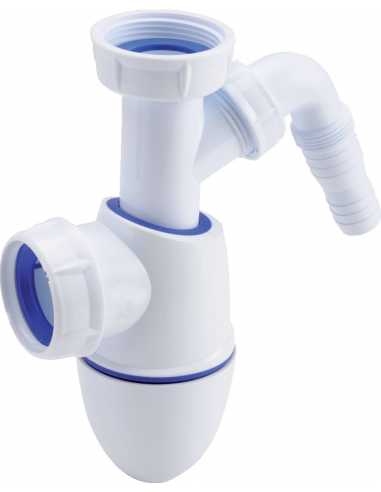 Siphon évier réglable EASYPHON BM53 avec prise machine à laver                                                                                                                                           SANITAIRE EQUIPEMENT SANITAIRE VIDAGE NICOLL SAS