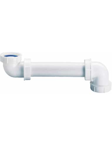 Tubulure Lavabo gain de place bi-matière                                                                                                                                                                 SANITAIRE EQUIPEMENT SANITAIRE VIDAGE NICOLL SAS