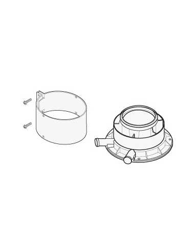 Buse sortie verticale condensation 80/125                                                                                                                                                                THERMIQUE CHEMINEE VENTOUSE SAUNIER DUVAL EAU CHAUDE CHAUF