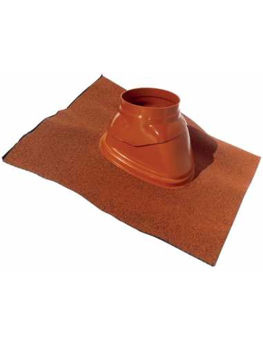 Solin bavette standard UBIFLEX ocre                                                                                                                                                                      THERMIQUE CHEMINEE SORTIE DE TOIT