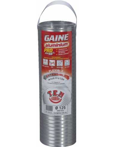 Gaine flexible accordéon aluminium                                                                                                                                                                       THERMIQUE CHEMINEE FLEXIBLE CHEMINEE TOLERIE EMAILLERIE NANTAISE