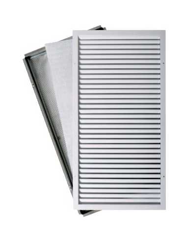 Grille de reprise porte filtre                                                                                                                                                                           THERMIQUE VENTILATION GRILLE VENTILATION ALDES FRANCE