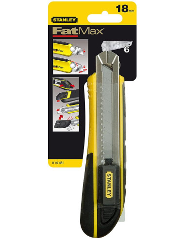 Cutter FATMAX 18MM                                                                                                                                                                                       QUINCAILLERIE OUTILLAGE OUTILLAGE MAIN STANLEY BLACK ET DECKER FRANCE