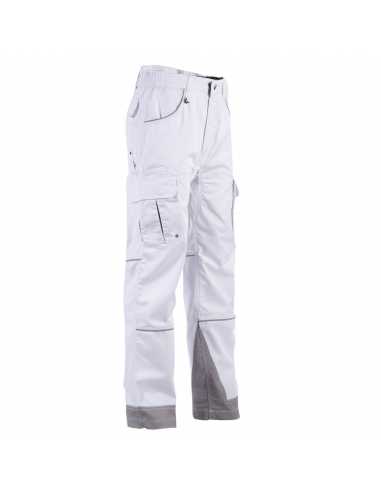 Pantalon multipoches ANTRAS blanc/gris                                                                                                                                                                   QUINCAILLERIE EPI CORPS