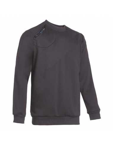 Pull col rond LEON gris                                                                                                                                                                                  QUINCAILLERIE EPI CORPS