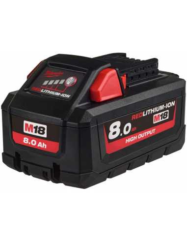 Batterie M18 8AH HIGH OUTPUT                                                                                                                                                                             QUINCAILLERIE ELECTRO PORTATIF CHARGEUR ET BATTERIE TECHTRONIC INDUSTRIES FRANCE