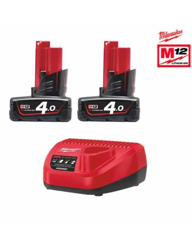 Pack batterie et chargeur M12 4AH NRJ-402                                                                                                                                                                QUINCAILLERIE ELECTRO PORTATIF CHARGEUR ET BATTERIE TECHTRONIC INDUSTRIES FRANCE