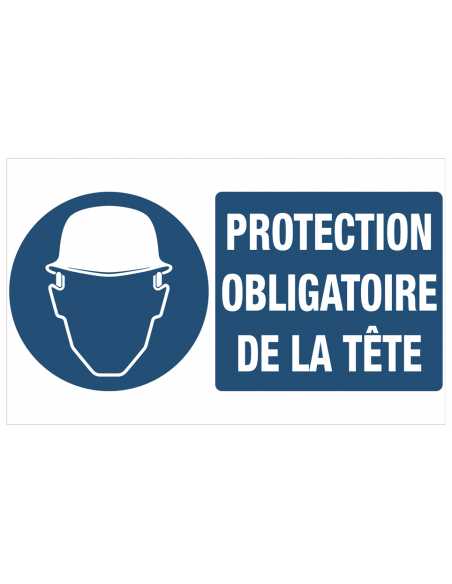 Panneau casque obligatoire                                                                                                                                                                               QUINCAILLERIE OUTILLAGE SIGNALISATION VINMER