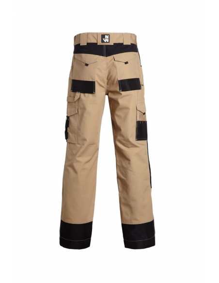 Pantalon multipoches ADAM BEIGE/NOIR                                                                                                                                                                     QUINCAILLERIE EPI CORPS FRANCE TEXTILE PRODUCTION