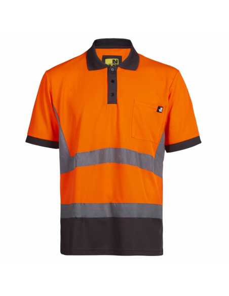 Polo haute visibilité APOLLO orange                                                                                                                                                                      QUINCAILLERIE EPI CORPS FRANCE TEXTILE PRODUCTION