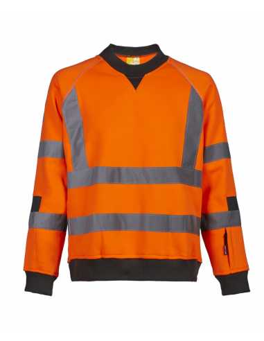 Sweat haute visibilité NEON orange                                                                                                                                                                       QUINCAILLERIE EPI CORPS FRANCE TEXTILE PRODUCTION