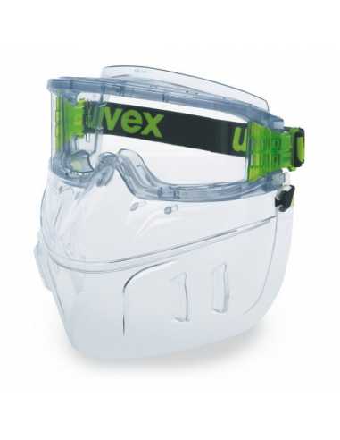 Lunette de protection panoramique avec protection respiratoire                                                                                                                                           QUINCAILLERIE EPI TETE UVEX HECKEL SAS