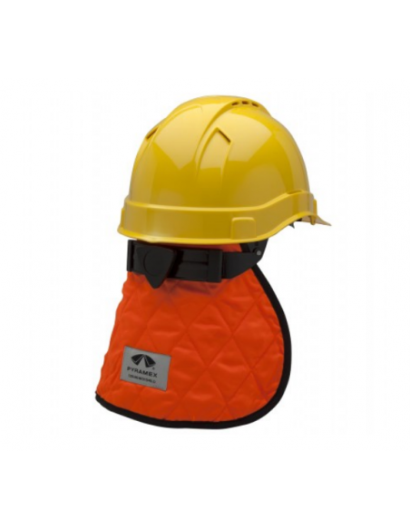 Protège nuque HV pour casque de chantier                                                                                                                                                                 QUINCAILLERIE EPI TETE DIFAC