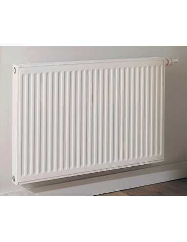 Radiateur acier horizontal SAMBA 21HB centraux 6 orifices                                                                                                                                                THERMIQUE EMETTEUR CORPS DE CHAUFFE RADIATEUR ACIER BDR THERMEA-DEDIETRICH CHAPPEE